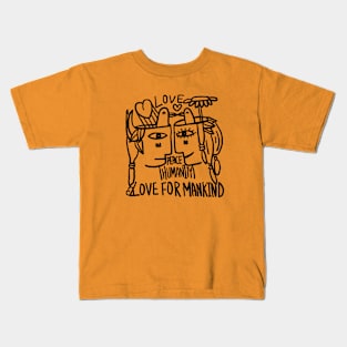 love for mankind Kids T-Shirt